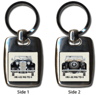 MG TD II 1951-52 (square lights & wire wheels) Keyring 5